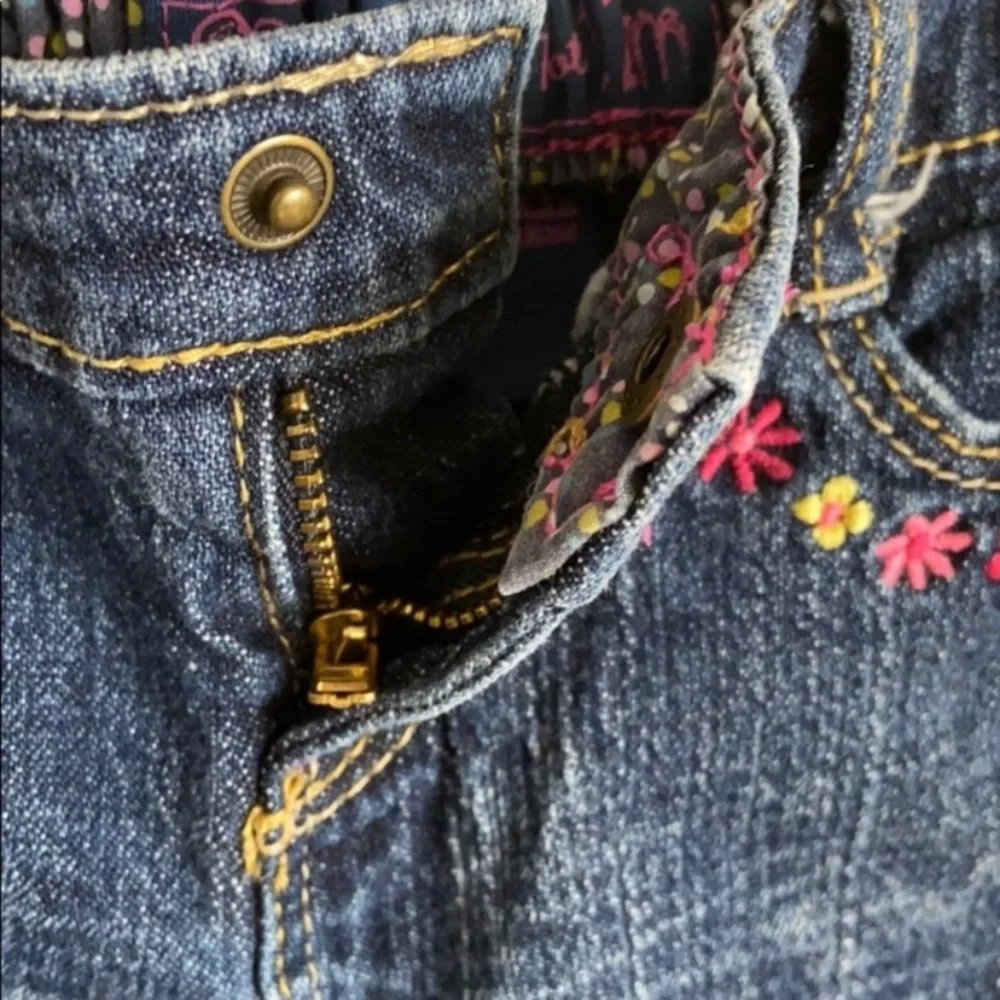 Osh Kosh premium denim floral embroidered jeans